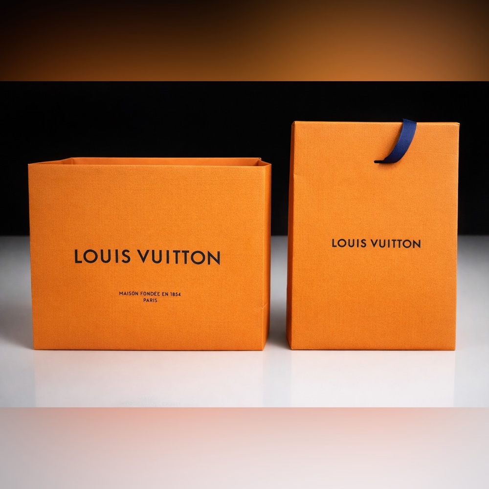 Louis Vuitton Bold Orange Gift Bags Small - Authentic